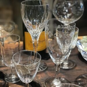 Clear Glasses for Beverages on a Table