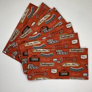 Extra Large Cotton Napkins French Patisserie