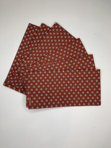 Extra Large Cotton Napkins French Montmartre Rouge