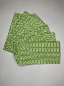 Extra Large Cotton Napkins French Geometrico Apple Green