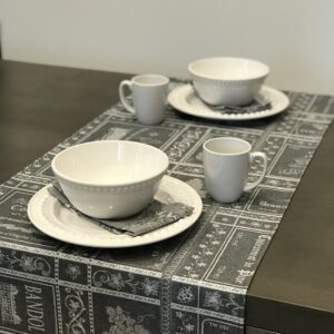 Sterling Wipeable Jacquard Coated Tablecloth