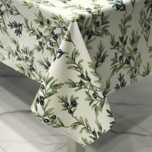 French Tapande Wipeable Coated Cotton Tablecloth