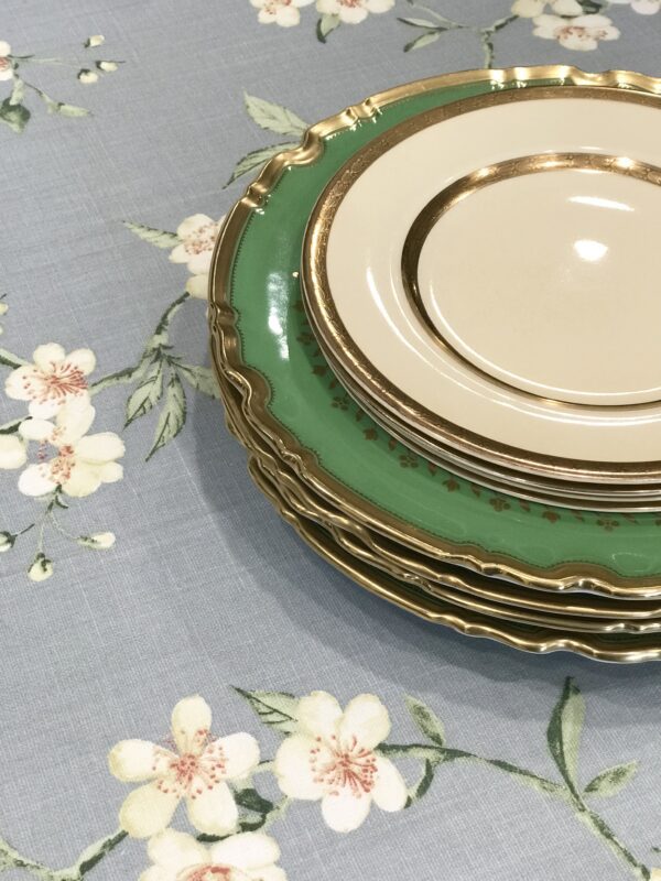 Plates on the French Cerises Blue